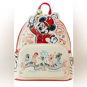 Loungefly Disney Mickey Musician Disney 100 Anniversary Mini-Backpack